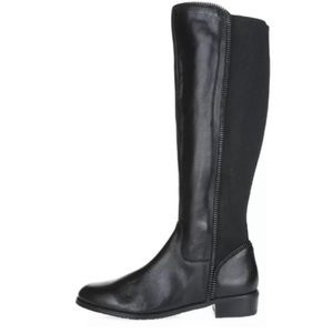 Tahari Ricky black knee high boots